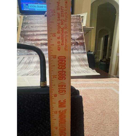 Vintage Old Hollywood Garay Convertible Clutch Purse Handbag Black Weave 1950s - Picture 7 of 13